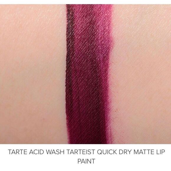 TARTE - 🎉HP🎉NWT - Tarteist Quick Dry Matte Lip Paint/Acid Wash (very dark berry) - Picture 11 of 16